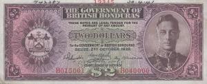 Gallery image for British Honduras p21s: 2 Dollars