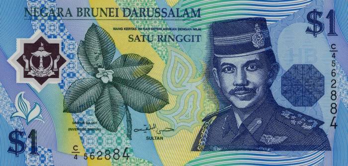 Front of Brunei p22a: 1 Ringgit from 1996