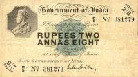 pA6 from Burma: 2 Rupees from 1917