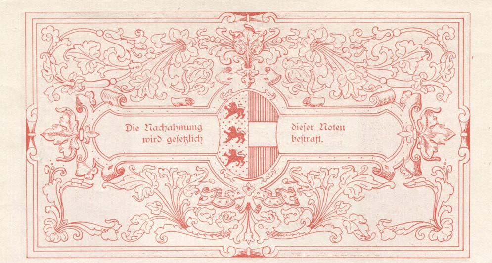 Back of Austrian States pS105b: 100 Krone from 1918