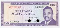Gallery image for Burundi p23ct: 100 Francs