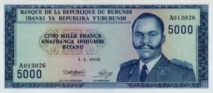 Gallery image for Burundi p26a: 5000 Francs
