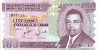p44a from Burundi: 100 Francs from 2010