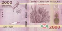 Gallery image for Burundi p52a: 2000 Francs