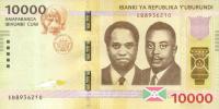 p54a from Burundi: 10000 Francs from 2015