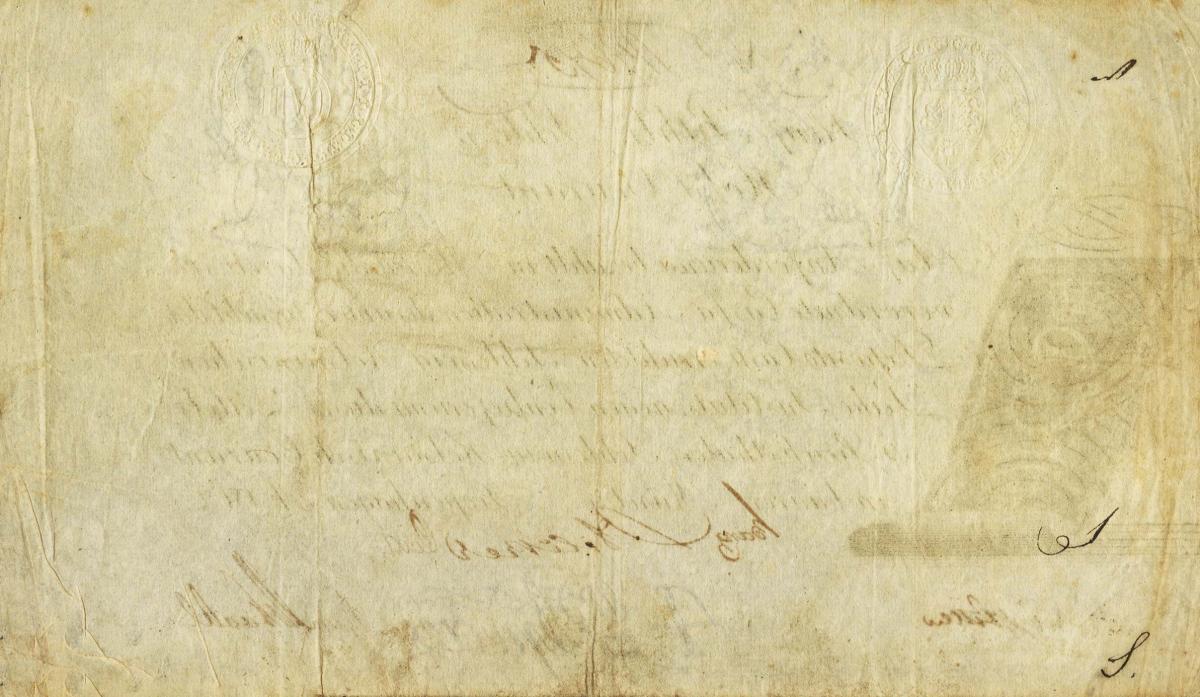 Back of German States pS762: 5 Reichsthaler Schlesw Ho from 1802
