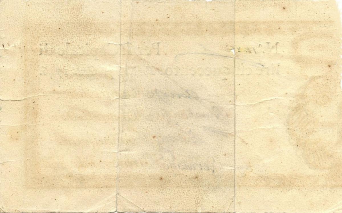 Back of Italian States pS103: 500 Lire from 1746