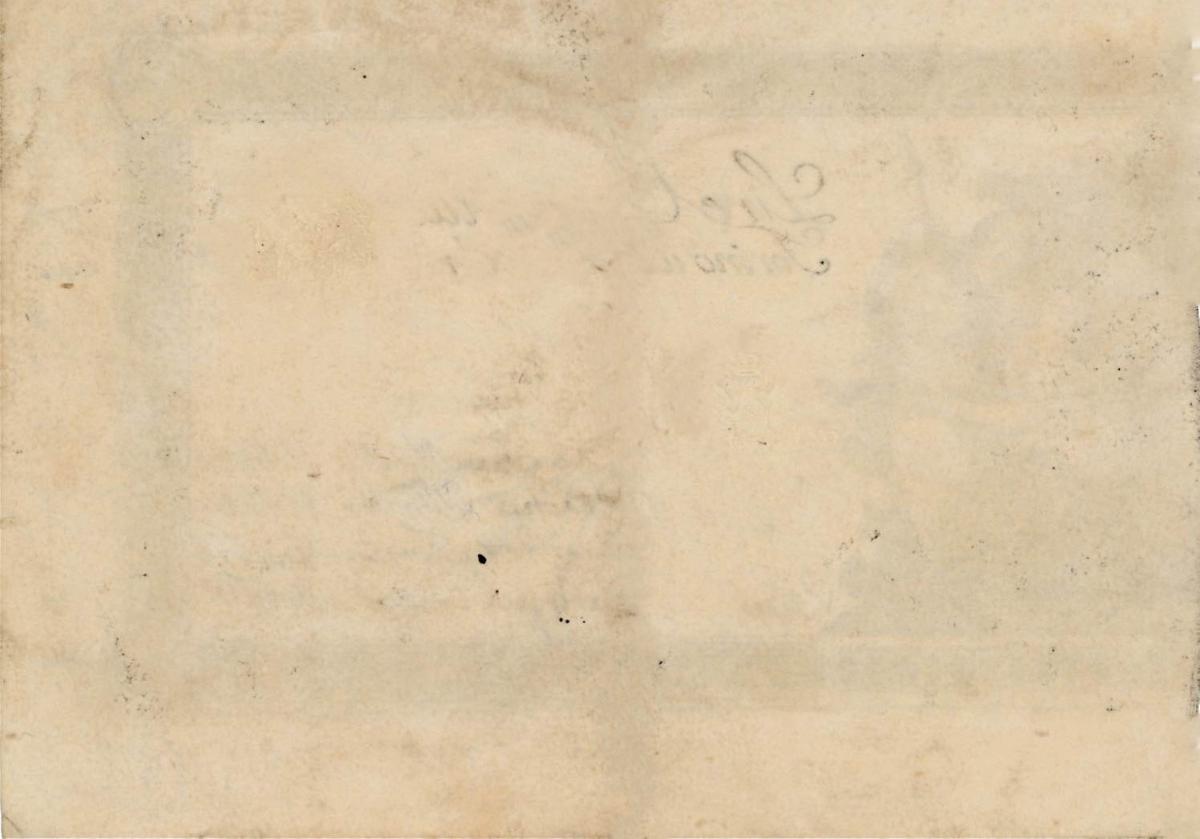 Back of Italian States pS113a: 100 Lire from 1765