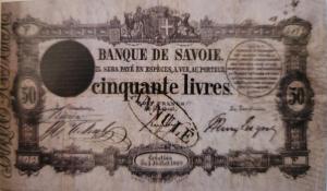 pS166 from Italian States: 50 Livres from 1859