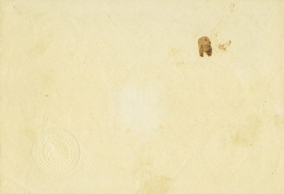 Back of Italian States pS190: 100 Lire from 1848