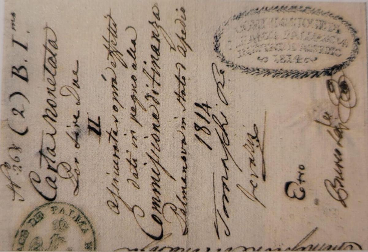 Front of Italian States pS233: 2 Lire from 1814