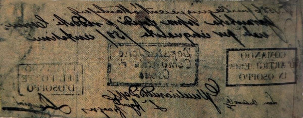 Back of Italian States pS237: 50 Centisimi from 1848