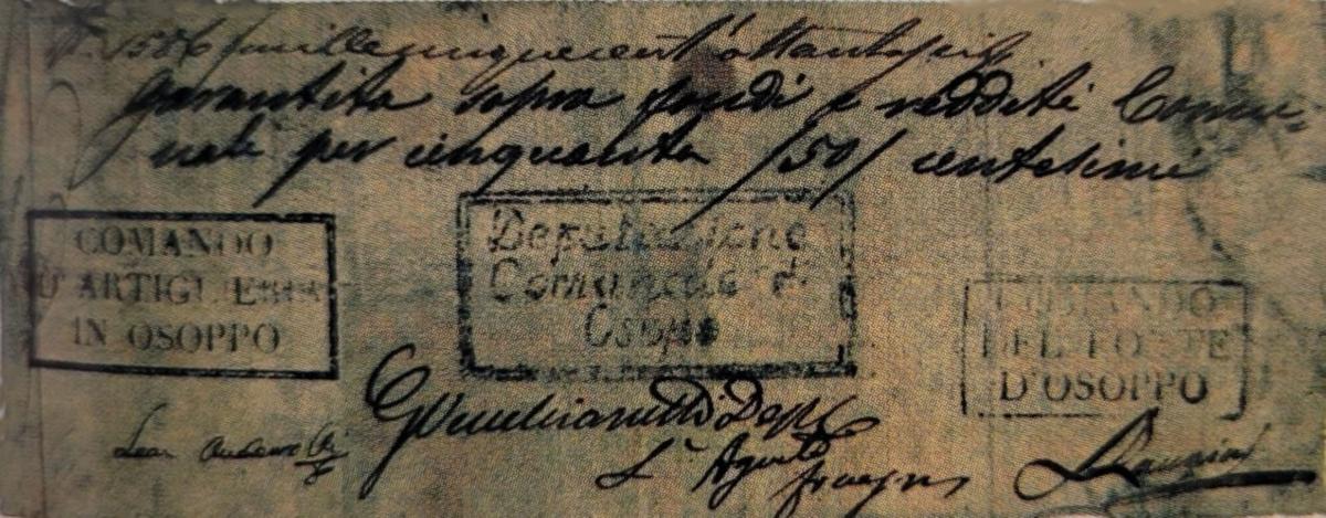 Front of Italian States pS237: 50 Centisimi from 1848