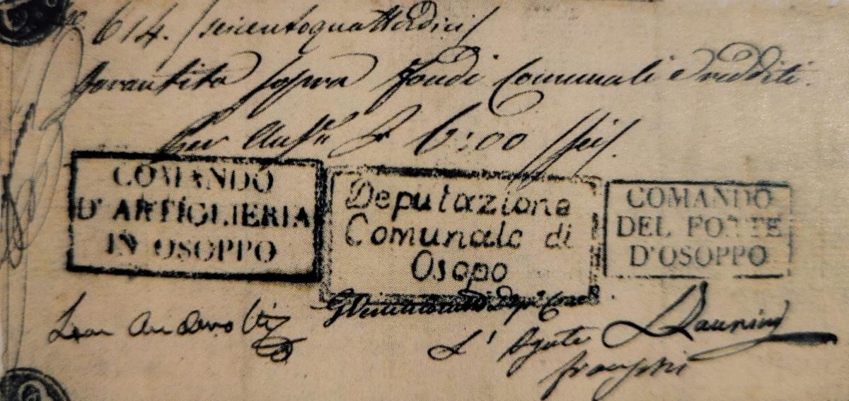 Front of Italian States pS241: 6 Lire from 1848