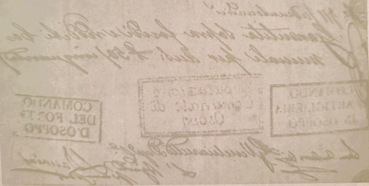 Back of Italian States pS242: 50 Lire from 1848