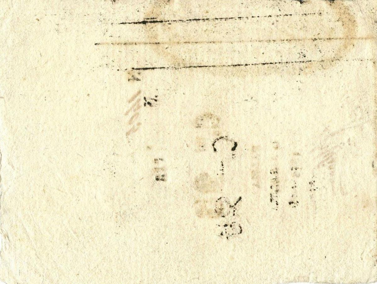 Back of Italian States pS244: 25 Centisimi from 1848