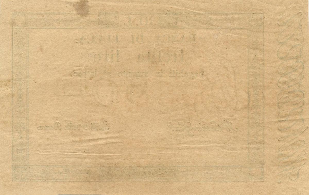 Back of Italian States pS263: 30 Lire from 1813
