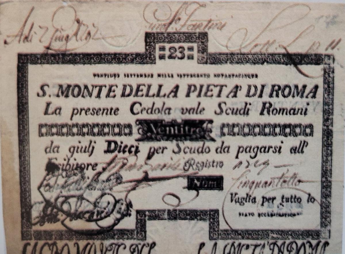 Front of Italian States pS321: 23 Scudi from 1786