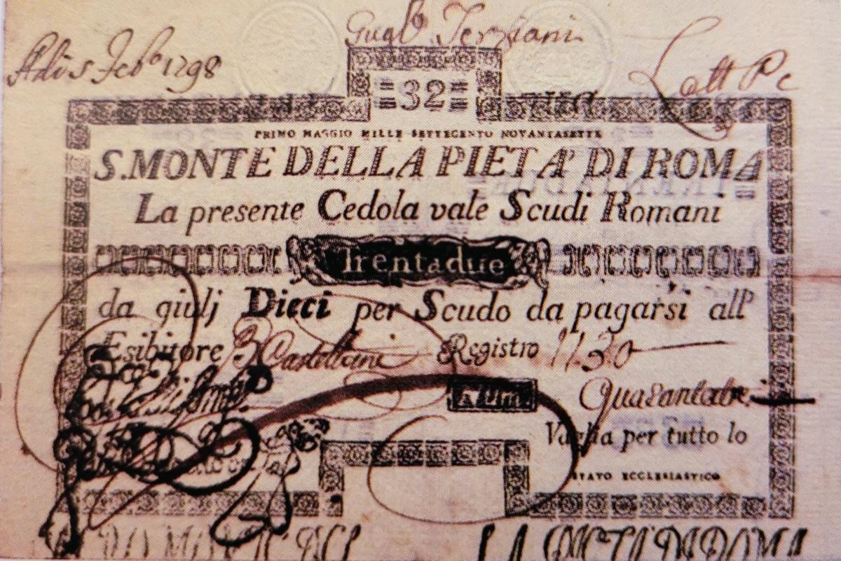 Front of Italian States pS330: 32 Scudi from 1786