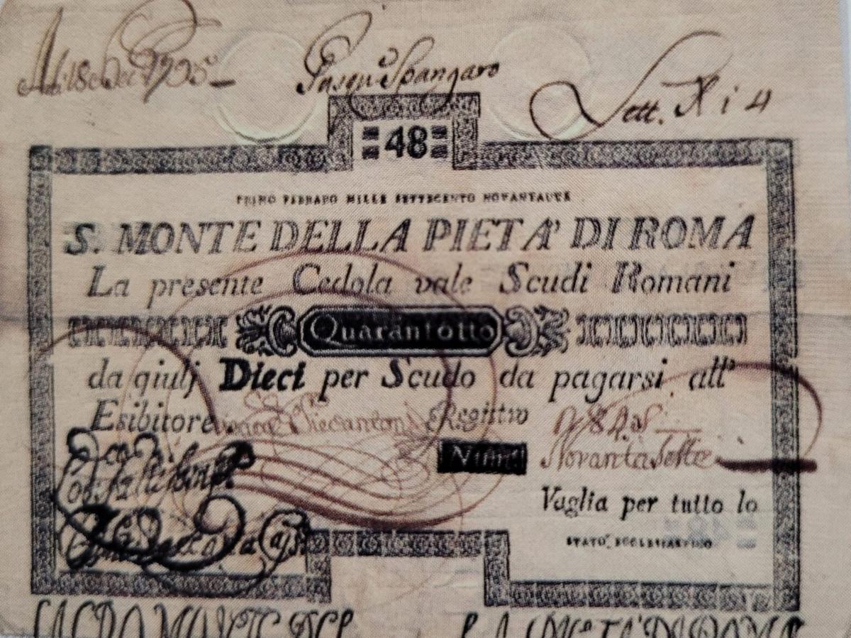 Front of Italian States pS346: 48 Scudi from 1786