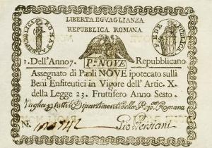 pS539 from Italian States: 9 Paoli from 1798