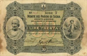 pS912 from Italian States: 30 Lire from 1870