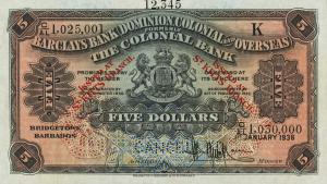 Gallery image for Saint Kitts pS111: 5 Dollars
