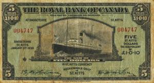 Gallery image for Saint Kitts pS126a: 5 Dollars