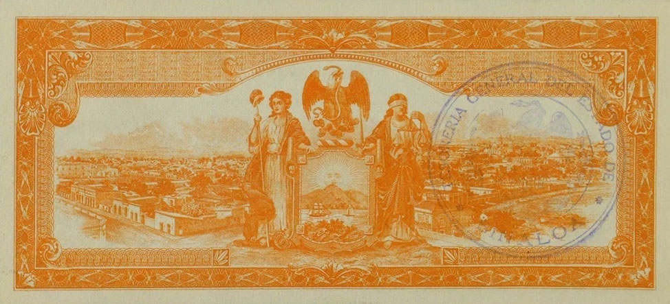 Back of Mexico, Revolutionary pS1042: 50 Centavos from 1915