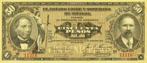 Gallery image for Mexico, Revolutionary pS1047a: 50 Pesos