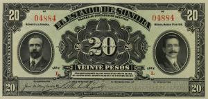 Gallery image for Mexico, Revolutionary pS1074r: 20 Pesos