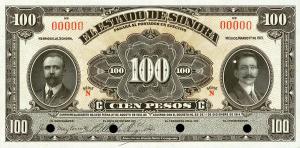 Gallery image for Mexico, Revolutionary pS1076s: 100 Pesos