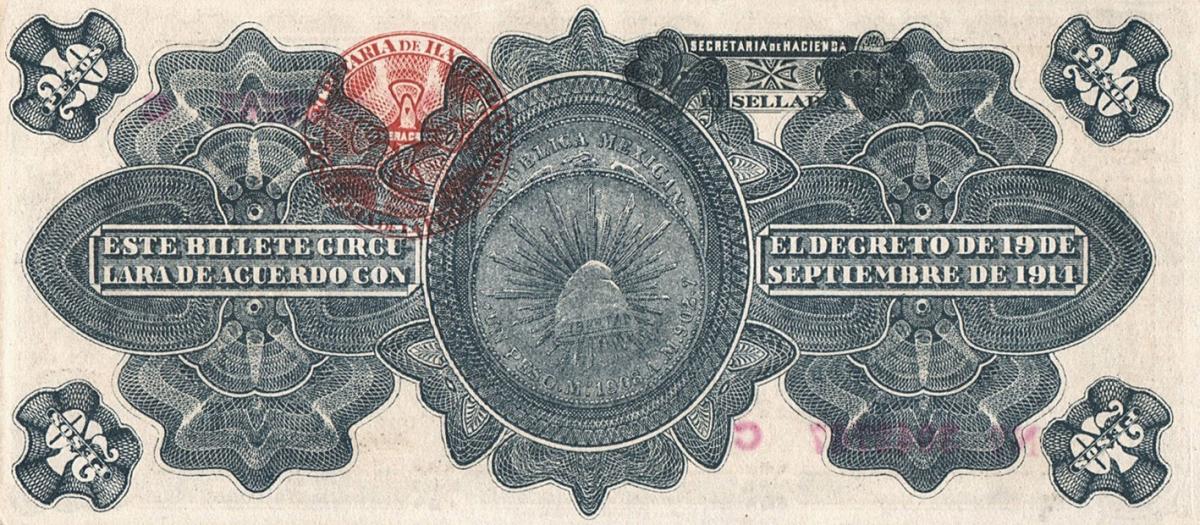 Back of Mexico, Revolutionary pS1110b: 20 Pesos from 1914