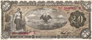 Gallery image for Mexico, Revolutionary pS1110b: 20 Pesos