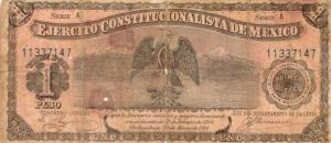 Gallery image for Mexico, Revolutionary pS523a: 1 Peso