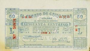 pS527b from Mexico, Revolutionary: 50 Centavos from 1915