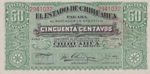 pS528d from Mexico, Revolutionary: 50 Centavos from 1914
