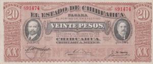 Gallery image for Mexico, Revolutionary pS537a: 20 Pesos