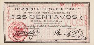 Gallery image for Mexico, Revolutionary pS551j: 25 Centavos