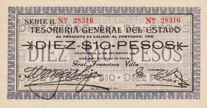 Gallery image for Mexico, Revolutionary pS555a: 10 Pesos