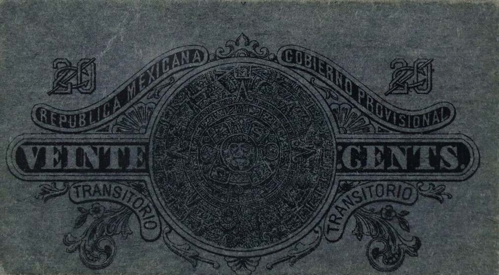 Back of Mexico, Revolutionary pS699: 20 Centavos from 1915