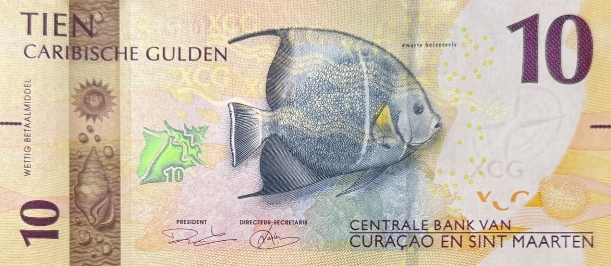 Front of Curacao and Saint Martin p1a: 10 Gulden from 2025