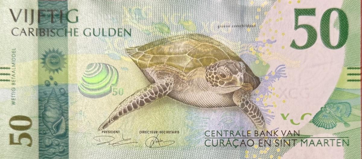 Front of Curacao and Saint Martin p3: 50 Gulden from 2025