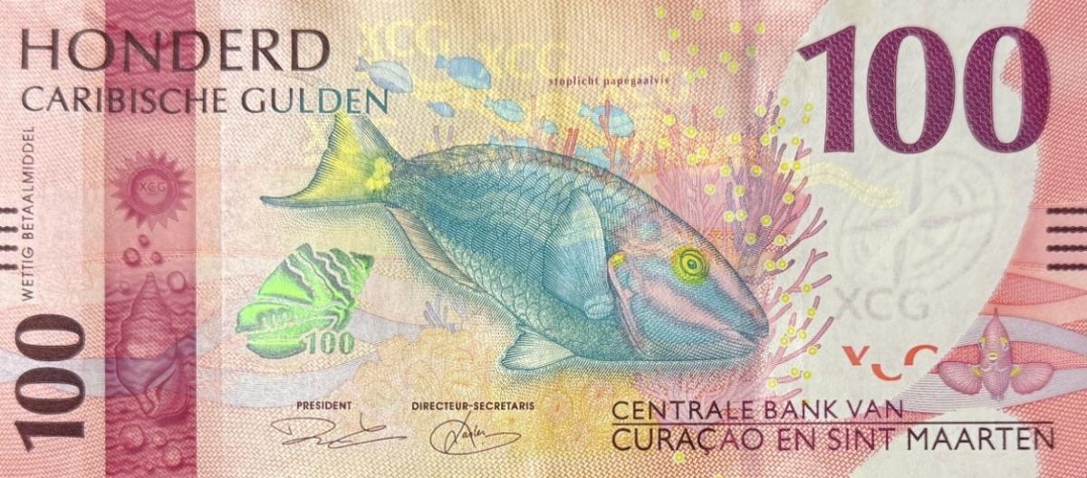 Front of Curacao and Saint Martin p4: 100 Gulden from 2025