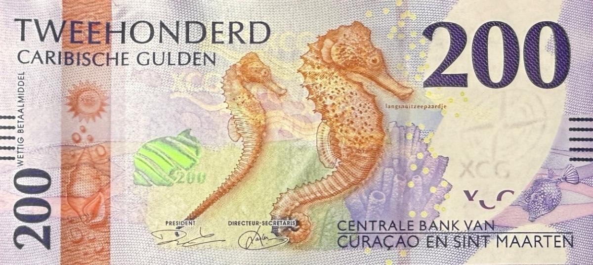 Front of Curacao and Saint Martin p5: 200 Gulden from 2025