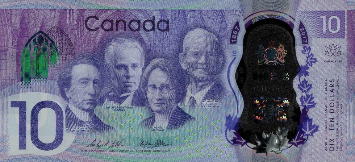 kanada 10 dollars 2017