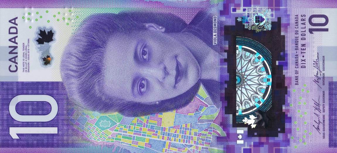Front of Canada p113a: 10 Dollars from 2018