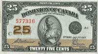 Gallery image for Canada p11b: 25 Cents from 1923