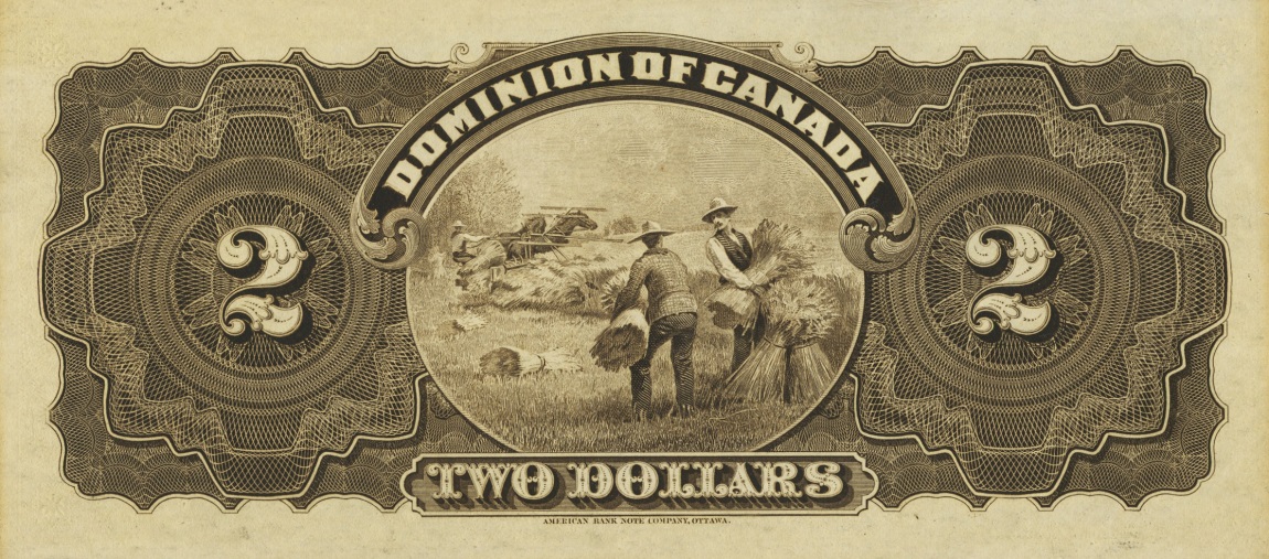 Back of Canada p24Cb: 2 Dollars from 1897