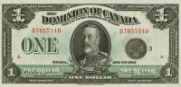 Gallery image for Canada p33n: 1 Dollar from 1923